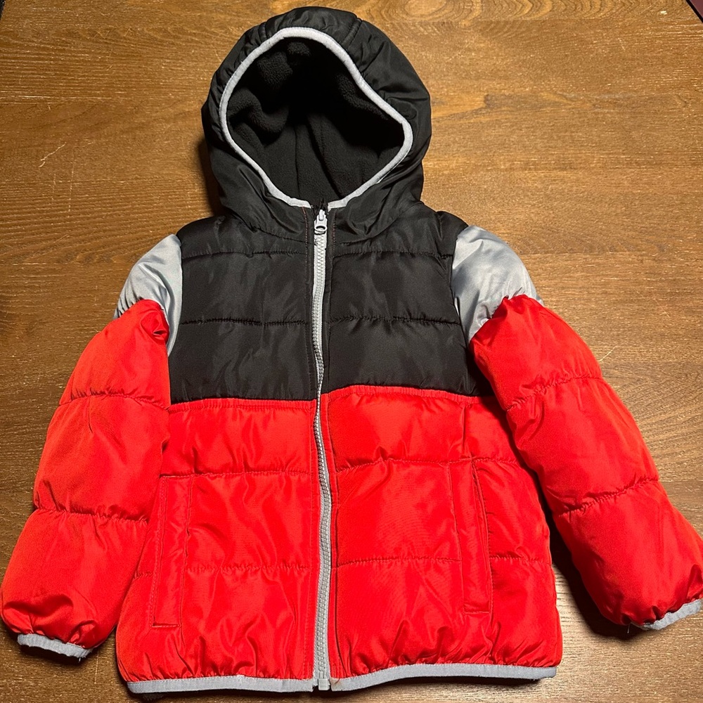 Jumping Beans Red and Black Hooded Jacket